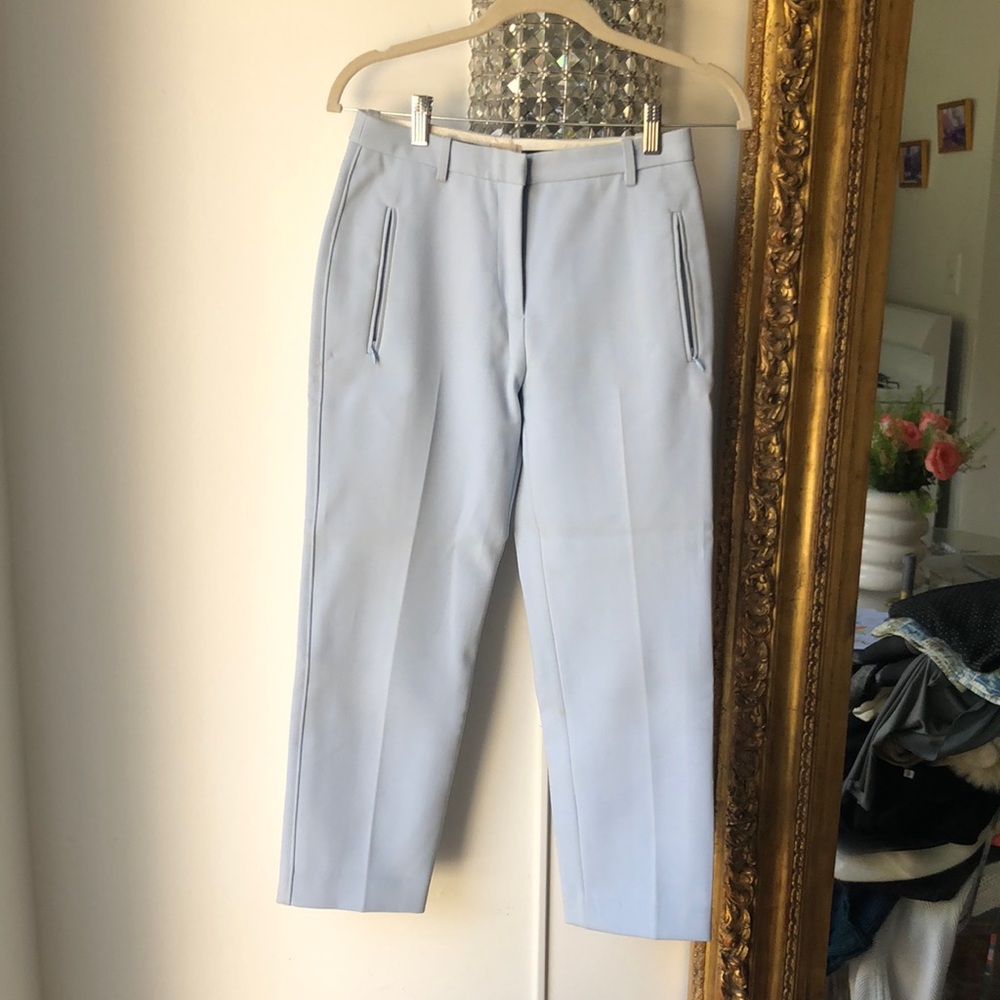H&M powder blue Capri work pants size 2 MK